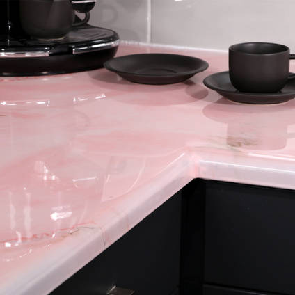 Rose Quartz Effect Countertop