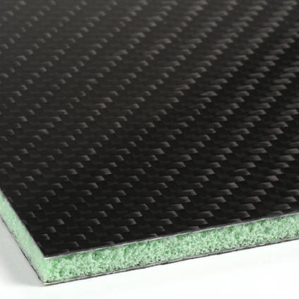 Foam Cored Carbon Fiber Panel Core Closeup
