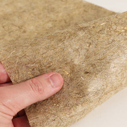 FF-NWM-100-480 Fibrilight 100g woven Flax Fiber in hand