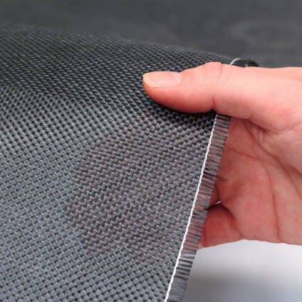 120g Plain Weave Black Innegra S Cloth (1000mm)