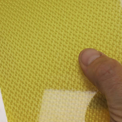 175g Satin Weave Kevlar Cloth Cured Laminate Sample