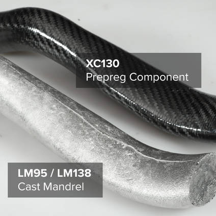 Carbon Fiber Component from a Fusible Low-Melt Metal Core