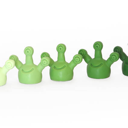 Green Translucent Tinting Pigment was used at varying percentages to create a range of different shades.