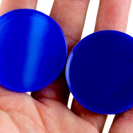 Silicone pigmented at varying percentages to achieve both a translucent and solid effect