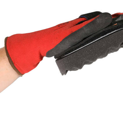 Soft Wavy Polishing Pad Attached to S20 Hand Polishing Pad Side View