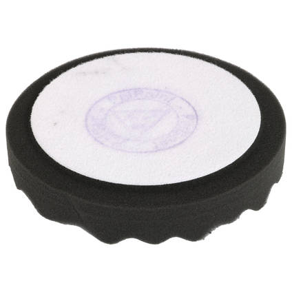 Soft Wavy Black Polishing Pad 150mm Reverse Side