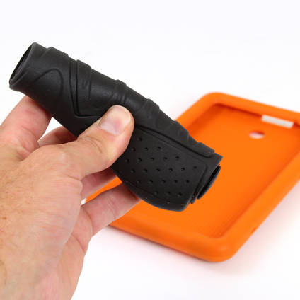 Bicycle Handlebar Grips and Rubber Phone Case Cast Using Xencast® PX30 Soft Flexible Urethane Rubber