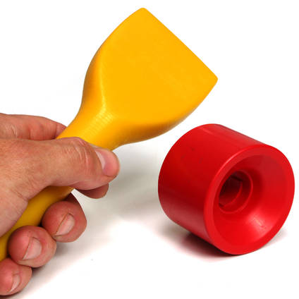 Hand Tool and Skateboard Wheel Cast Using Xencast® PX90 Hard Flexible Polyurethane Casting Resin