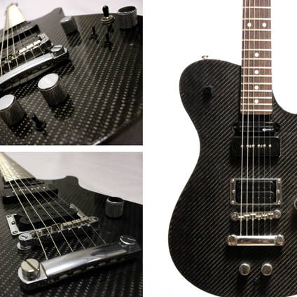 Carbon Fiber Skinned Electric Guitar