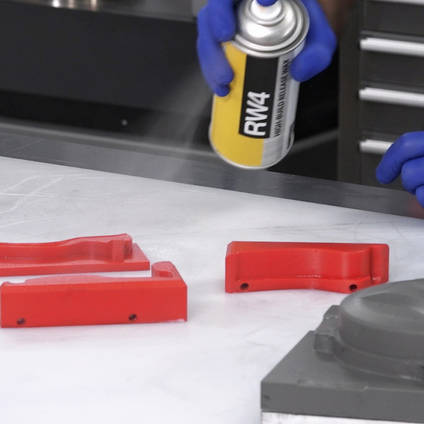 Applying RW4 Release Agent to 3D Printed Compression Mold