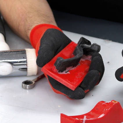 Demolding the Cured Forged Carbon Fiber Part from a 3D Printed Compression Mold