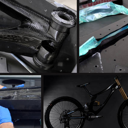 Carbon Fiber Bike Frame Reinforced with XPREG XC110 Prepreg Carbon Fiber