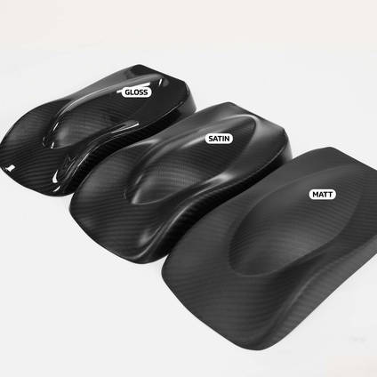 FANTON CLEAR CX Carbon FIber Clearcoat Speedshape Examples - Gloss Satin and Matt