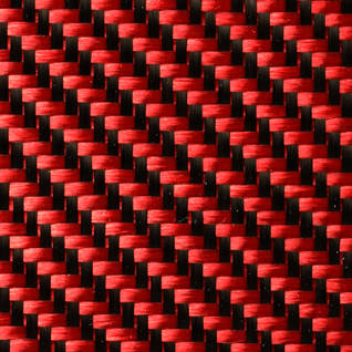 210g (6.2oz) Red 2x2 Twill 3k Carbon Fiber Cloth 1000mm (39") Thumbnail