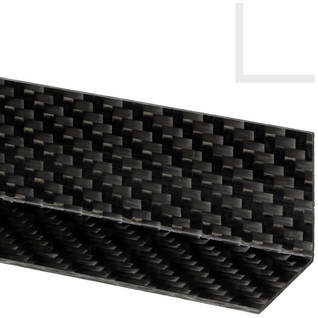 25 x 25mm (0.984 x 0.984") Carbon Fiber Angle  Thumbnail