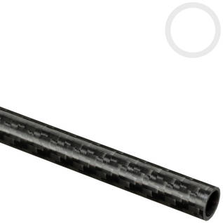 10mm/8mm (0.394"/0.315") Woven Finish Roll Wrapped Carbon Fiber Tube Thumbnail