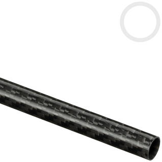 10mm/9mm (0.394"/0.354") Woven Finish Roll Wrapped Carbon Fiber Tube Thumbnail