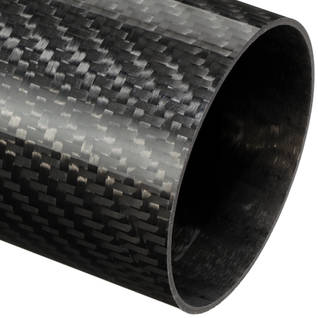 60mm/57mm (2.362"/2.244") Woven Finish Roll Wrapped Carbon Fiber Tube Thumbnail