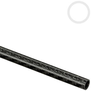 8mm/6mm (0.315"/0.236") Woven Finish Roll Wrapped Carbon Fiber Tube Thumbnail