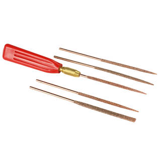 Perma-Grit Set of 5 Small Needle Files Including Handle Thumbnail