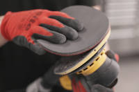 Attaching a Mirka Abralon Abrasive Pad to the Sander Thumbnail