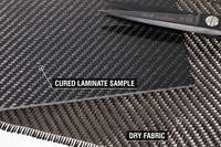 210g 2x2 Twill 3k Carbon Fiber Cloth Cured Laminate Sample Thumbnail