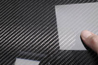 210g 2x2 Twill 3k Carbon Fiber Cloth Cured Laminate Sample Thumbnail