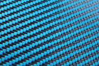Blue Carbon FIbre Cloth 2/2 Twill Cured Laminate Sample Thumbnail
