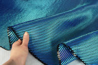 Blue Carbon Fiber Cloth 2x2 Twill In Hand Thumbnail