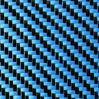 210g (6.2oz) Blue 2x2 Twill 3k Carbon Fiber Cloth 1000mm (39") Thumbnail
