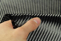 210g 2x2 Twill 3k Carbon Fiber Cloth In Hand Closeup Thumbnail