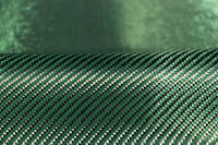 Green Carbon Fiber Cloth 2x2 Twill On Roll Abstract Thumbnail