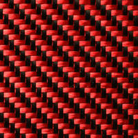 210g (6.2oz) Red 2x2 Twill 3k Carbon Fiber Cloth 1000mm (39") Thumbnail