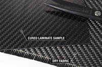 650g 2x2 Twill 12k Carbon Fiber Cloth Cured Laminate Sample Thumbnail