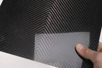 210g V-Weave 2x2 Twill 3k Carbon Fiber Cured Laminate Sample Thumbnail