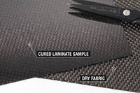 375g 5HS Carbon Fiber Cloth Cured Laminate Sample Thumbnail