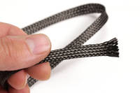 10mm Braided Carbon Fiber Sleeve in Hand Thumbnail