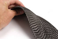 125mm Braided Carbon Fiber Sleeve in Hand Thumbnail
