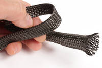 5mm Braided Carbon Fiber Sleeve in Hand Thumbnail