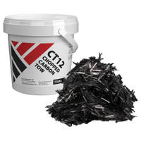 Virgin Carbon Fiber Chopped Tow 12mm (1/2") 150g (4.42oz) Thumbnail