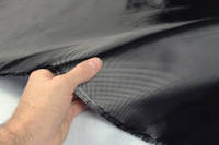 90g ProFinish Plain Weave 1k Carbon Fiber Cloth in Hand Thumbnail