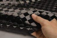 18mm Spread-Tow Plain Weave Carbon Fiber Cloth In hand Wide Thumbnail