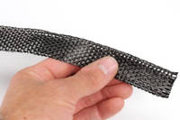 25mm Plain Weave Carbon Fiber Tape Between Fingers Thumbnail