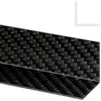 Carbon Fiber Angle 25x25mm 1mm Wall Thickness Thumbnail