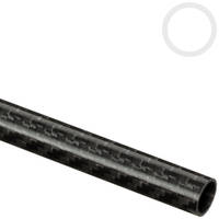 12mm/10mm (0.472"/0.394") Woven Finish Roll Wrapped Carbon Fiber Tube 2000mm (79") Thumbnail
