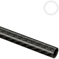 12mm (11mm) Woven Finish Roll Wrapped Carbon Fiber Tube Thumbnail