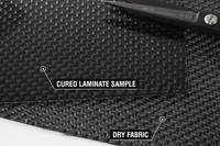 200g 2x2 Twill Carbon Black Twaron Cured Laminate Sample Thumbnail