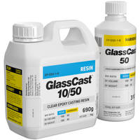 GlassCast 50 Clear Epoxy Casting Resin 1kg (34oz) Kit Thumbnail