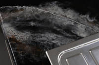 GlassCast Cosmic Black Granite Resin Countertop Sink Corner Shot Thumbnail