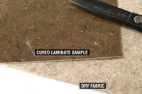 300g Non-Woven Flax Fiber Cured Laminate Sample Thumbnail